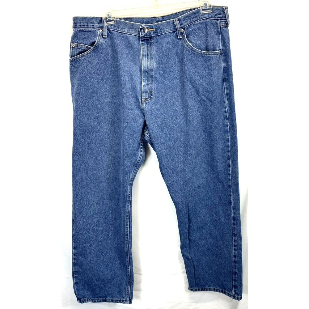 Wrangler Jeans Men’s 42x30 Relaxed Fit Blue Denim Measures 40x29.5 RN130273